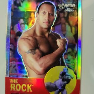 2007 Topps Chrome WWE The Rock Base Heritage